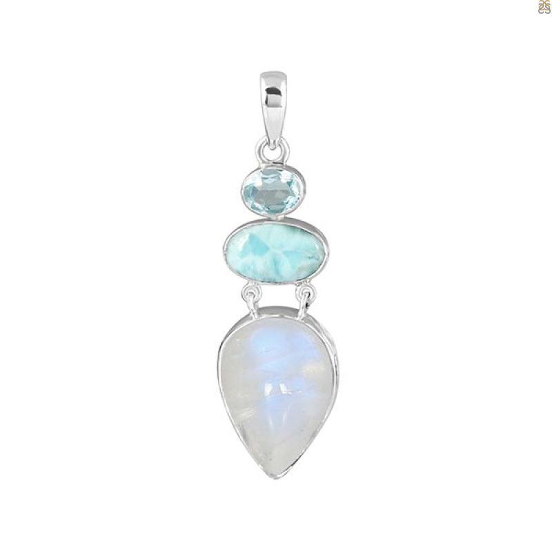 Moonstone Pendant-2SP RBM-1-164