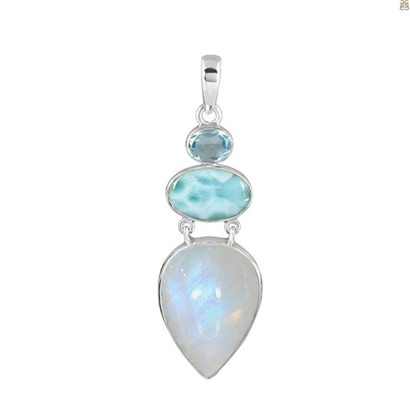 Moonstone Pendant-2SP RBM-1-167