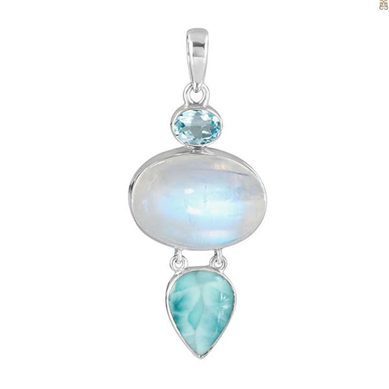 Moonstone Pendant-2SP RBM-1-170