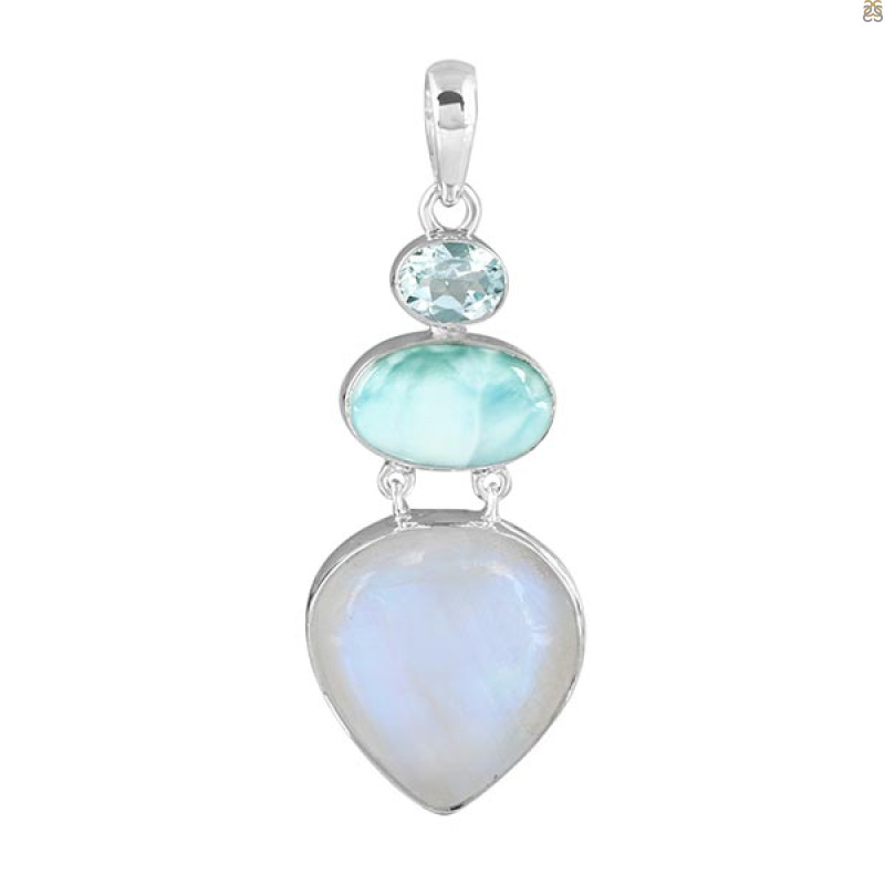 Moonstone Pendant-2SP RBM-1-173