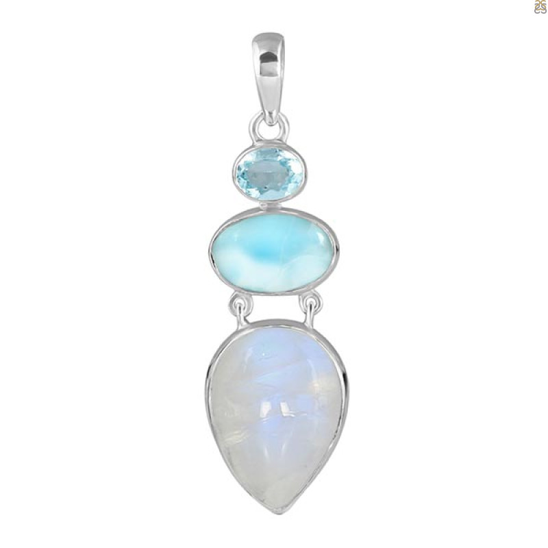 Moonstone Pendant-2SP RBM-1-195