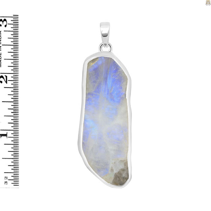 Moonstone Slice Pendant-SP RBM-1-401