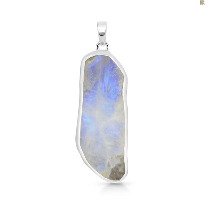 Moonstone Slice Pendant-SP RBM-1-401