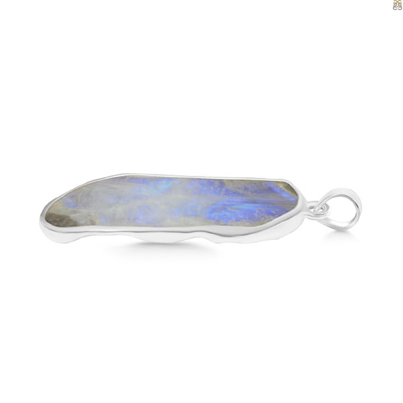 Moonstone Slice Pendant-SP RBM-1-401
