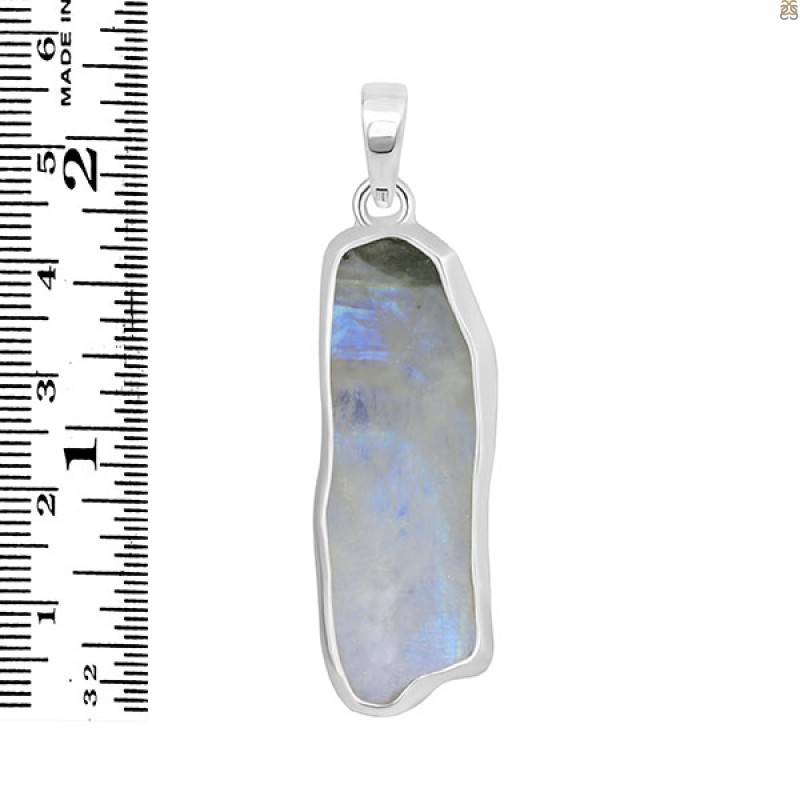 Moonstone Slice Pendant-SP RBM-1-408