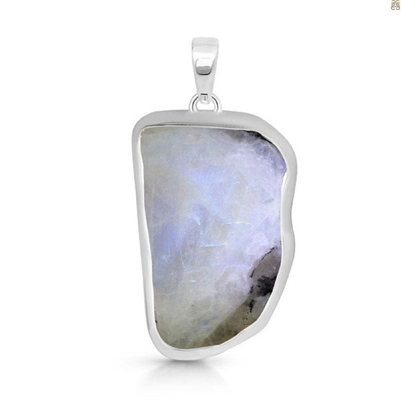 Moonstone Slice Pendant-SP RBM-1-467
