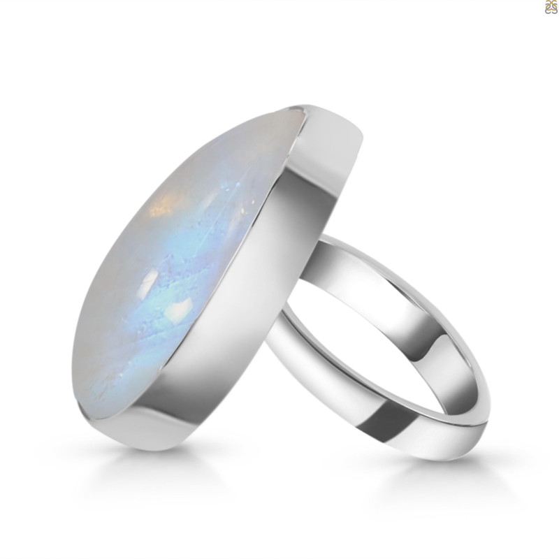 Moonstone Adjustable Ring-ADJ-R RBM-2-425