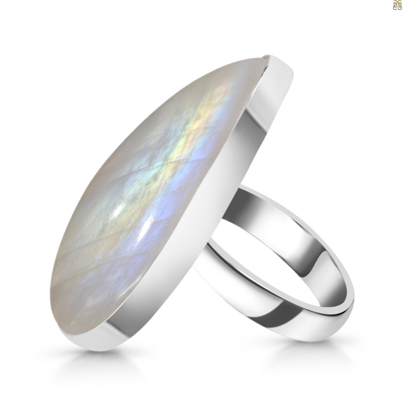 Moonstone Adjustable Ring-ADJ-R RBM-2-560