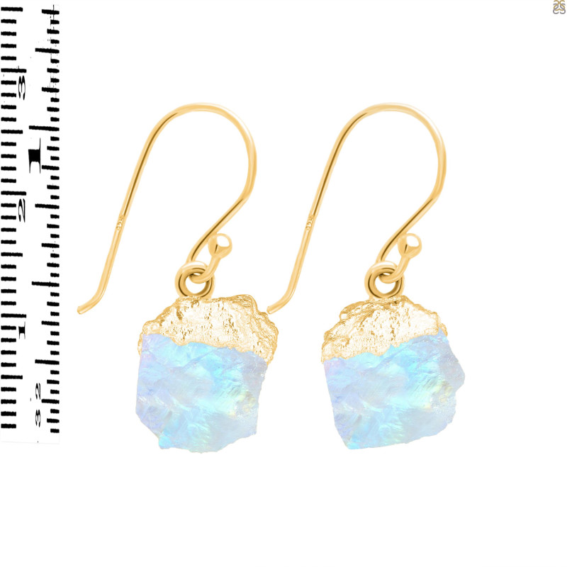 Moonstone Raw Crystal Earring RBM-RCYE-1