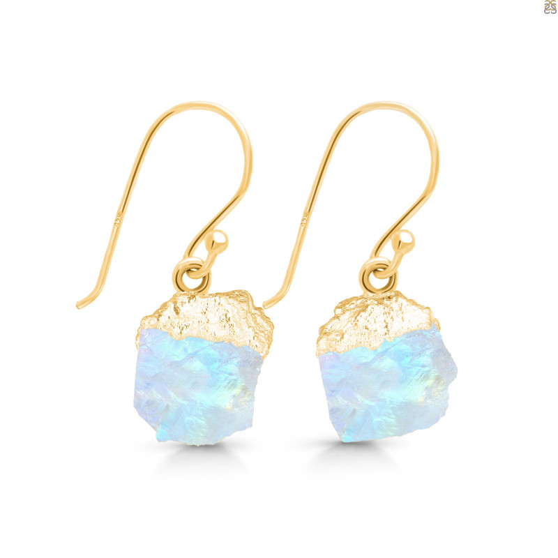 Moonstone Raw Crystal Earring RBM-RCYE-1