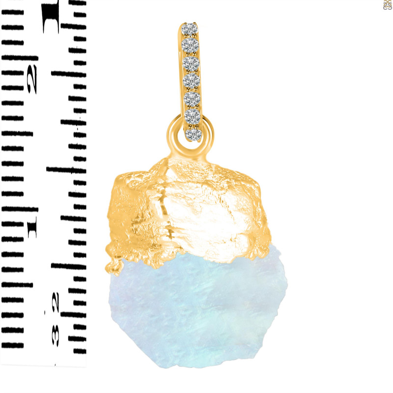 Moonstone Raw Crystal Pendant RBM-RCYP-2