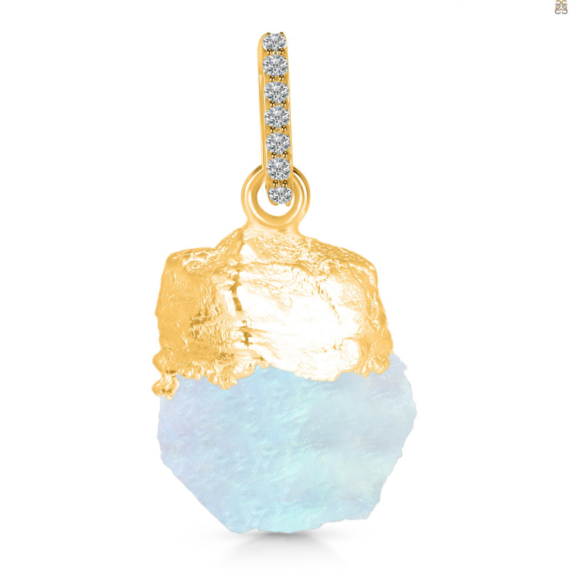 Moonstone Raw Crystal Pendant RBM-RCYP-2