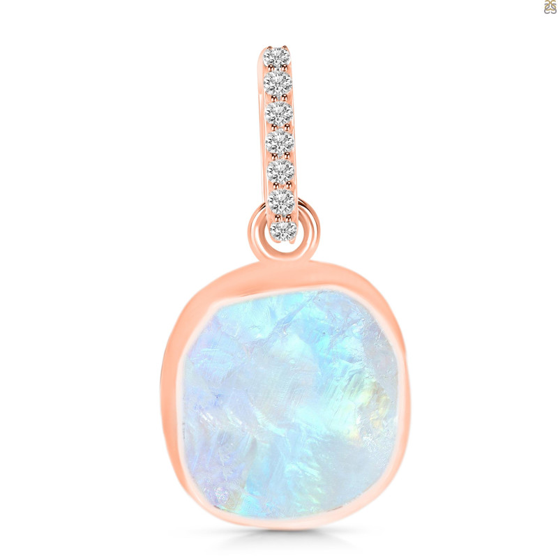 Moonstone Raw Crystal Pendant RBM-RCYP-6