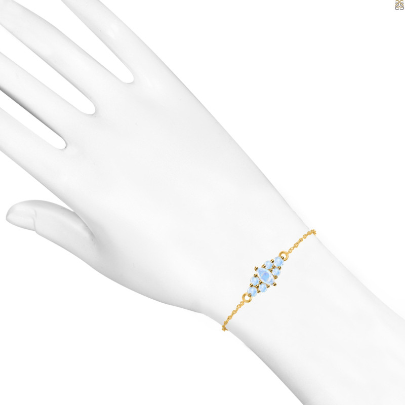 Moonstone Bracelet With Adjustable Camera Lock RBM-RDB-142.