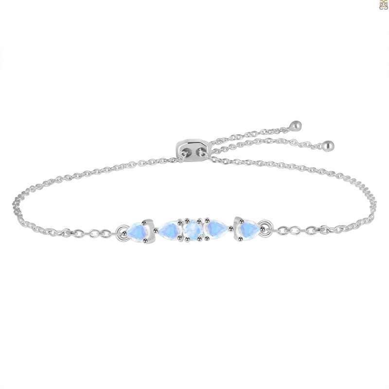 Moonstone Bracelet With Adjustable Camera Lock RBM-RDB-150.