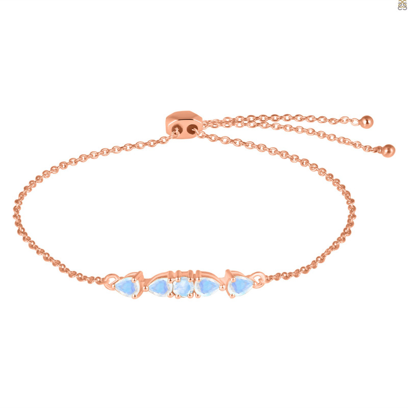 Moonstone Bracelet With Adjustable Camera Lock RBM-RDB-150.