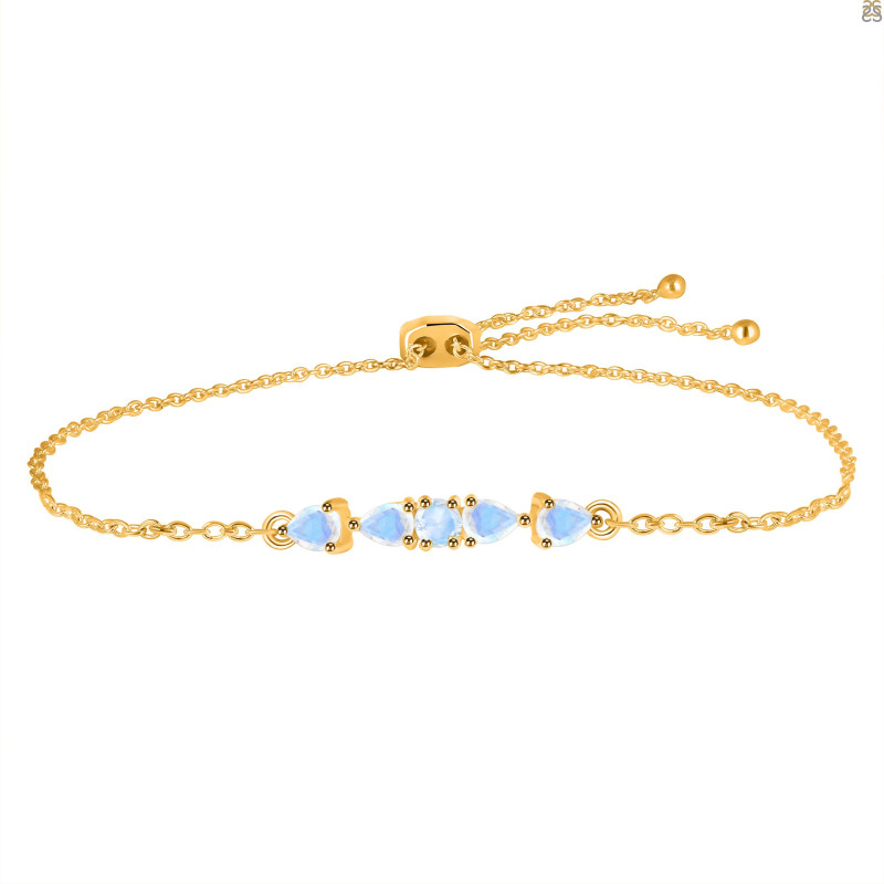 Moonstone Bracelet With Adjustable Camera Lock RBM-RDB-150.