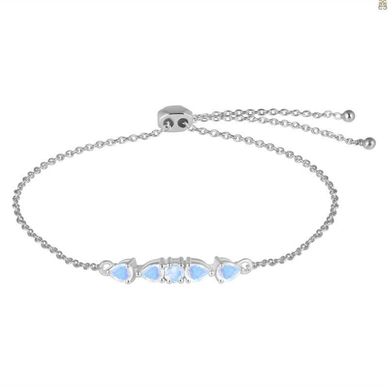 Moonstone Bracelet With Adjustable Camera Lock RBM-RDB-150.