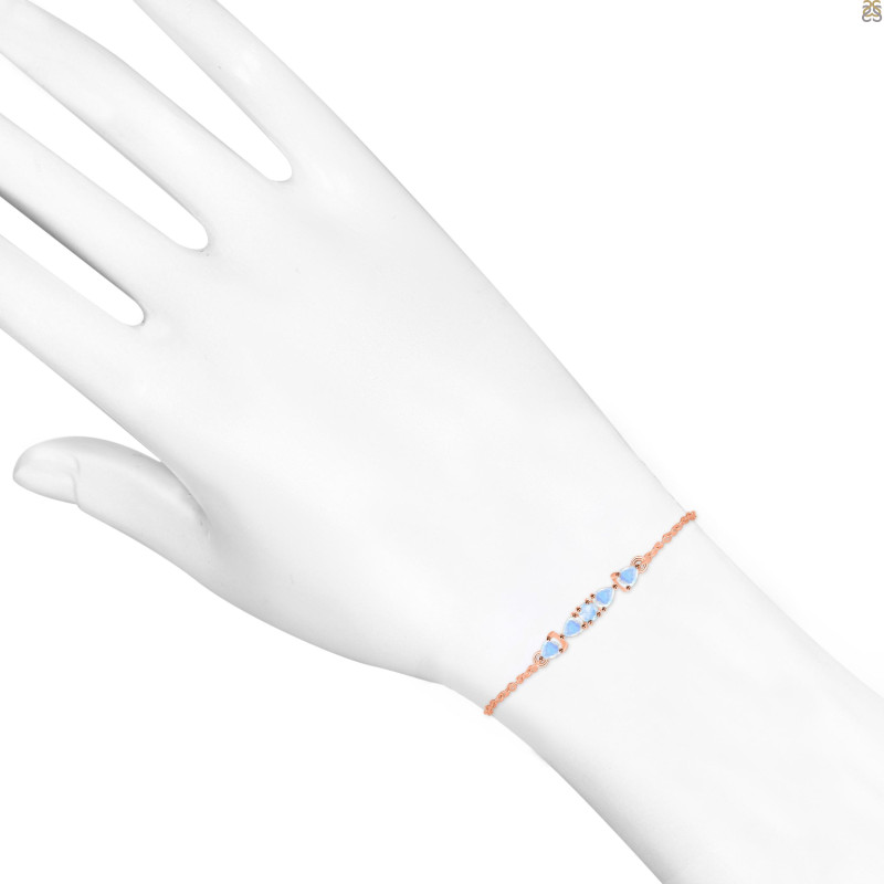 Moonstone Bracelet With Adjustable Camera Lock RBM-RDB-150.