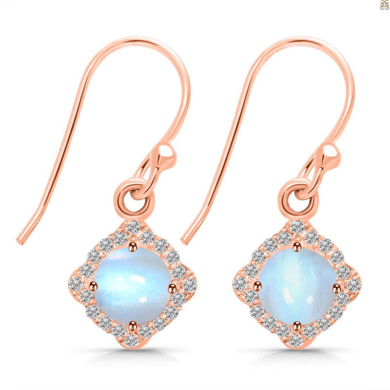 Moonstone & White Topaz Earring RBM-RDE-692.