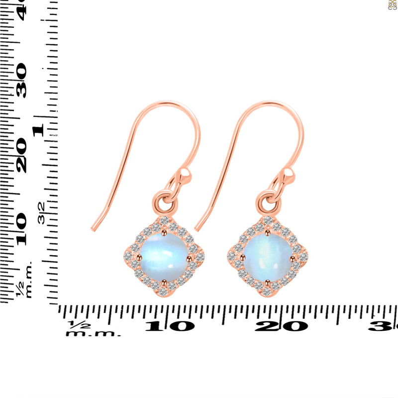 Moonstone & White Topaz Earring RBM-RDE-692.