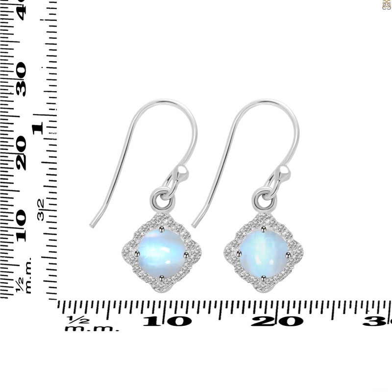 Moonstone & White Topaz Earring RBM-RDE-692.