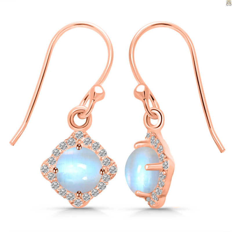 Moonstone & White Topaz Earring RBM-RDE-692.