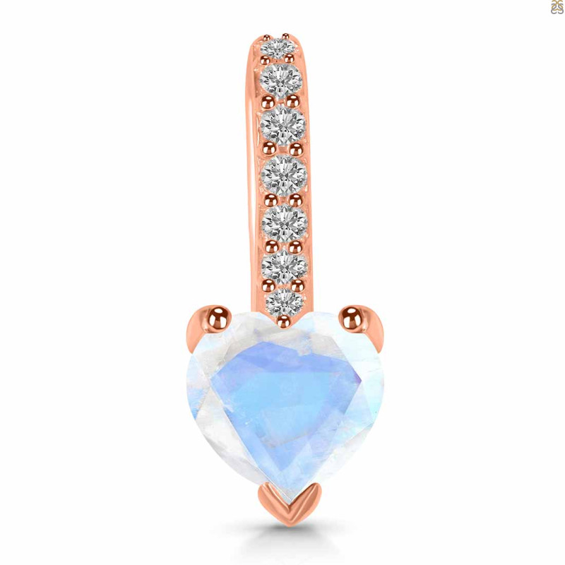 Moonstone & White Topaz Pendant RBM-RDP-540.