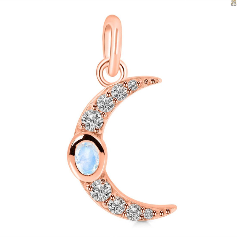 Moonstone & White Topaz Pendant RBM-RDP-691.