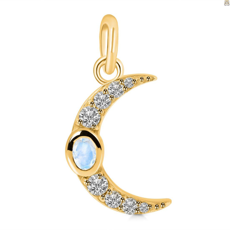 Moonstone & White Topaz Pendant RBM-RDP-691.