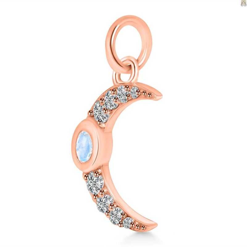 Moonstone & White Topaz Pendant RBM-RDP-691.