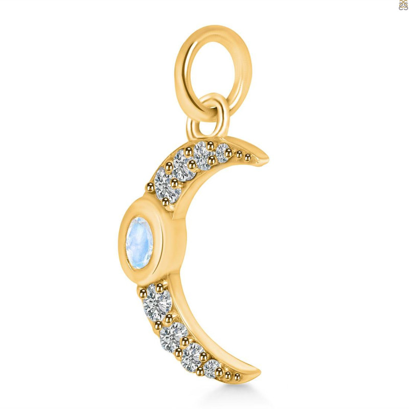 Moonstone & White Topaz Pendant RBM-RDP-691.