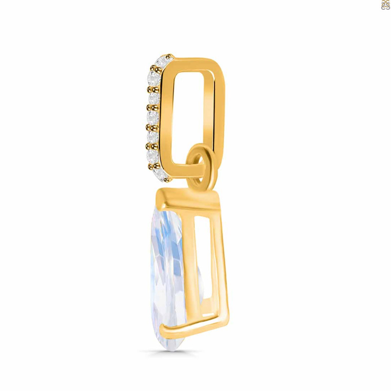Moonstone & White Topaz Pendant RBM-RDP-757-CZ.
