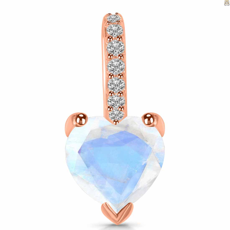Moonstone & White Topaz Pendant RBM-RDP-819.