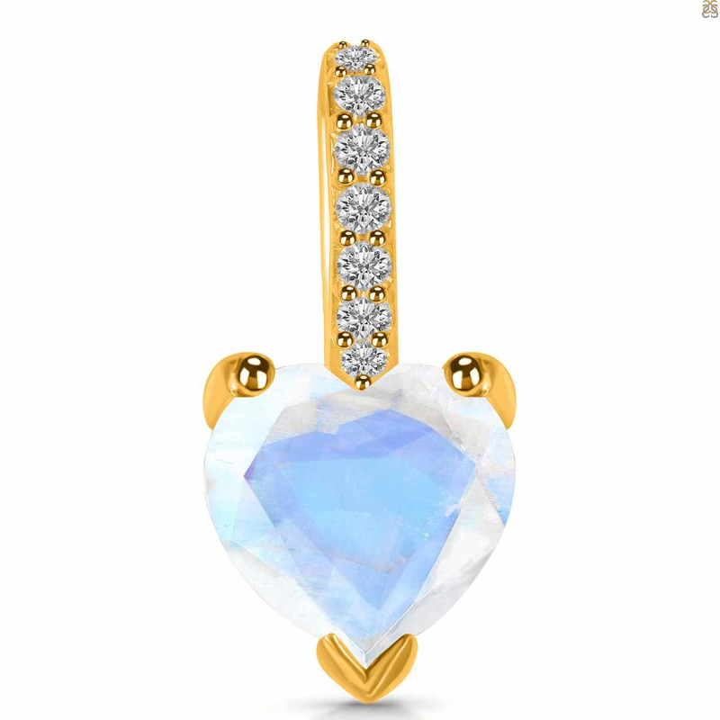 Moonstone & White Topaz Pendant RBM-RDP-819.
