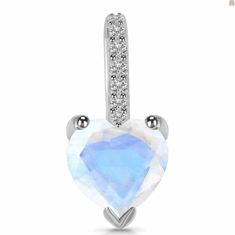 Moonstone & White Topaz Pendant RBM-RDP-819.