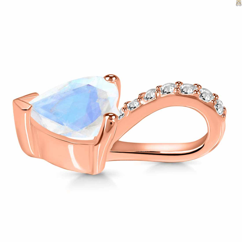 Moonstone & White Topaz Pendant RBM-RDP-819.