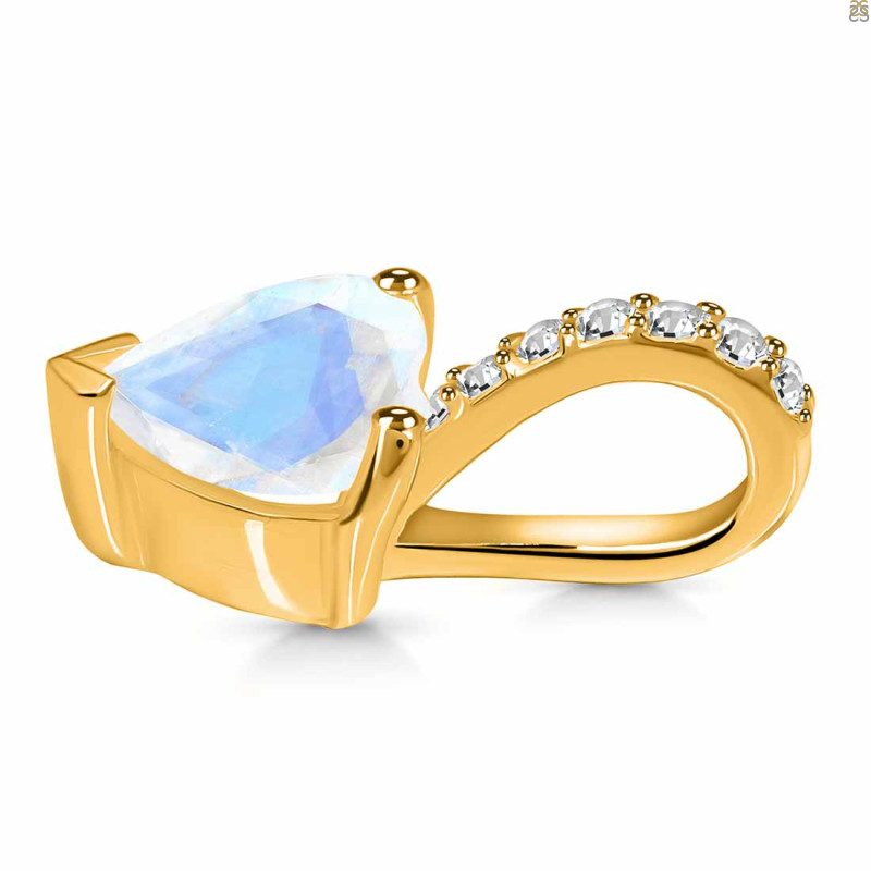 Moonstone & White Topaz Pendant RBM-RDP-819.