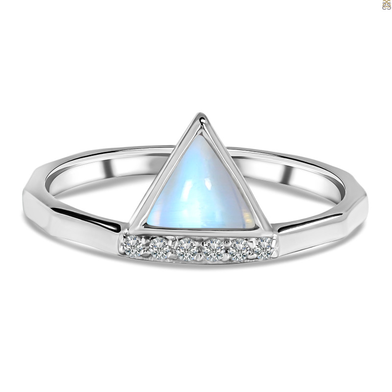 Moonstone & White Topaz Ring RBM-RDR-1683.