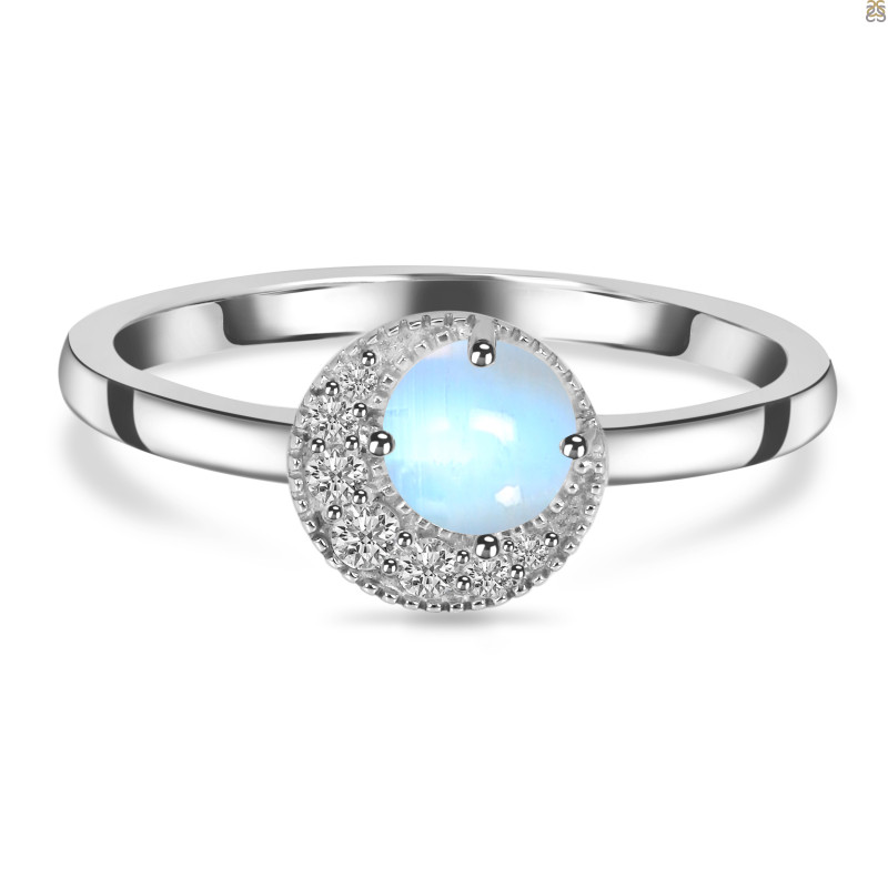 Moonstone & White Topaz Ring RBM-RDR-1746.