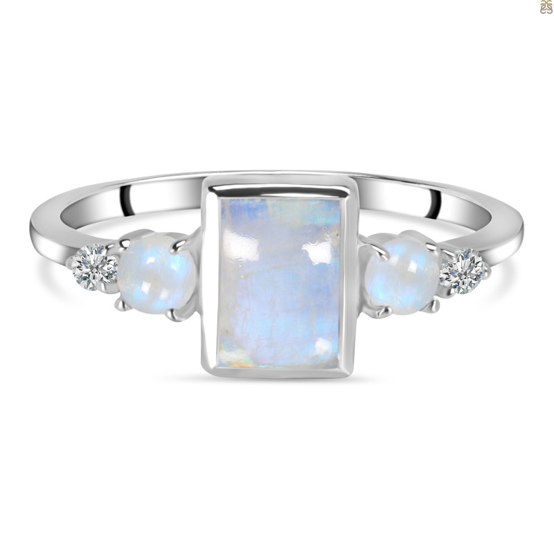Moonstone & White Topaz Ring RBM-RDR-1762.