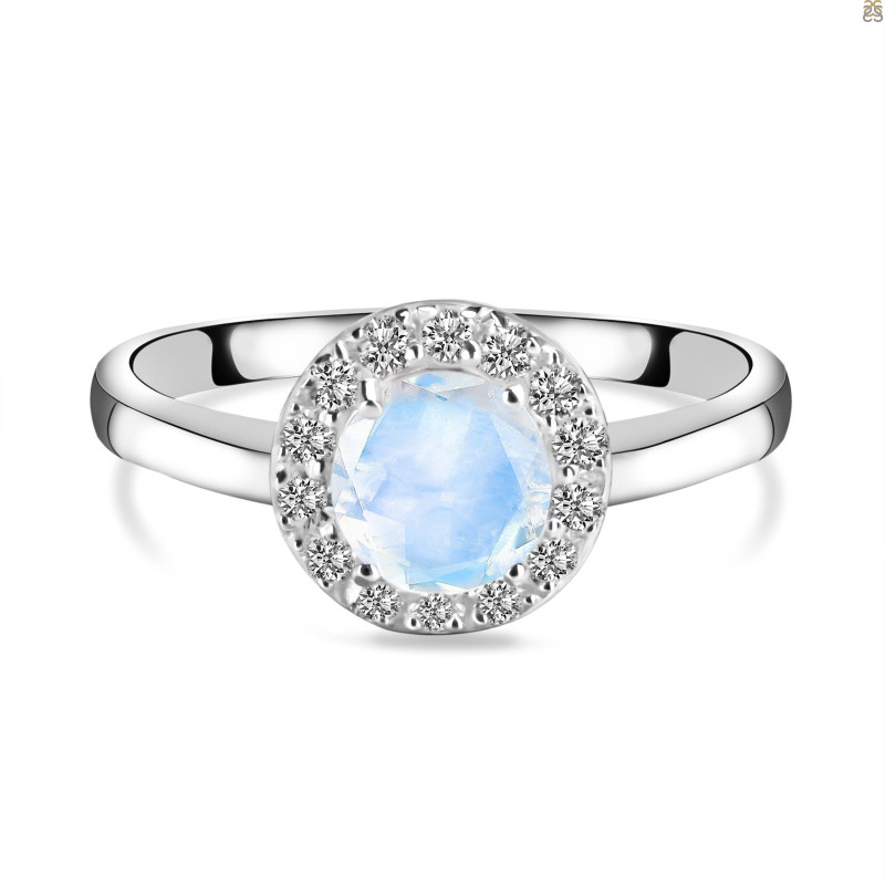 Moonstone & White Topaz Ring RBM-RDR-1768.