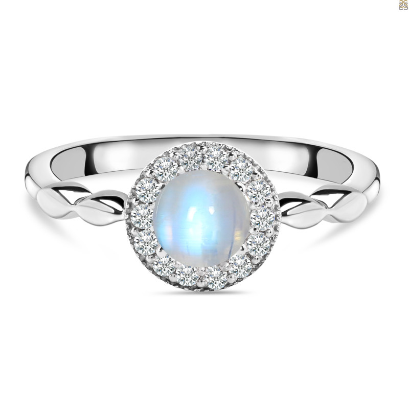 Moonstone & White Topaz Ring RBM-RDR-1799.