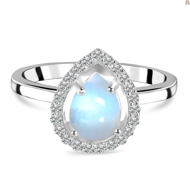 Moonstone & White Topaz Ring RBM-RDR-1803.