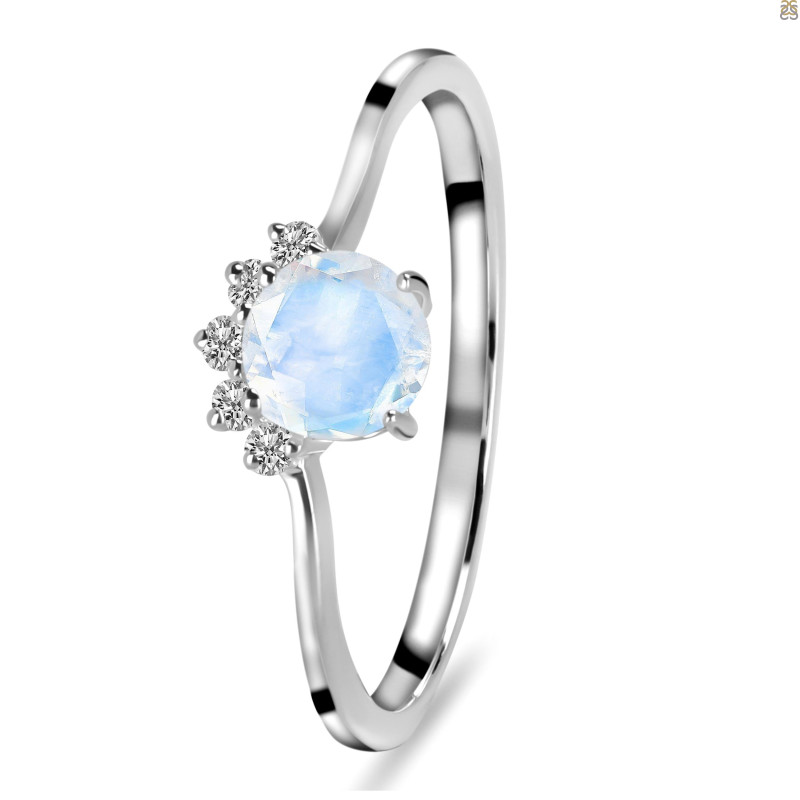 Moonstone & White Topaz Ring RBM-RDR-1942.