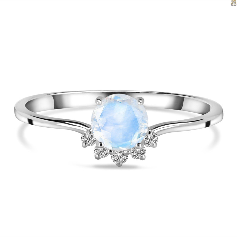 Moonstone & White Topaz Ring RBM-RDR-1942.