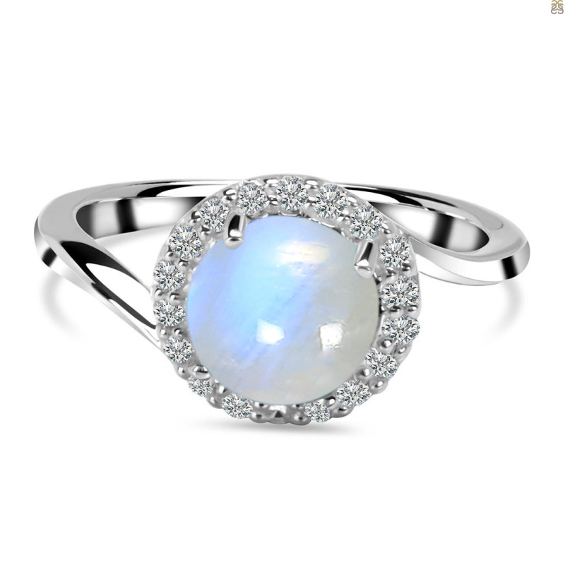 Moonstone & White Topaz Ring RBM-RDR-207.