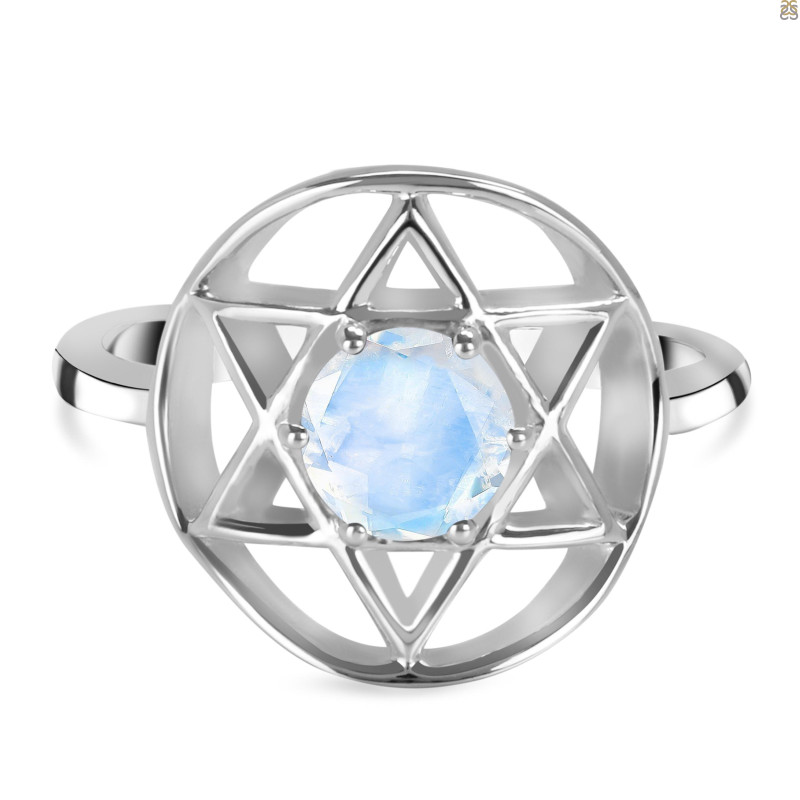 Moonstone Pentacle Ring RBM-RDR-2137.