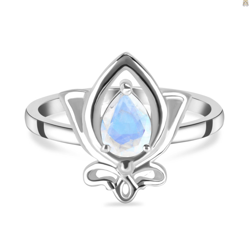 Moonstone Lotus Ring RBM-RDR-2157.