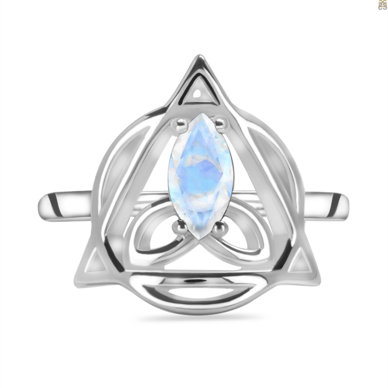 Moonstone Triquetra Ring RBM-RDR-2166.